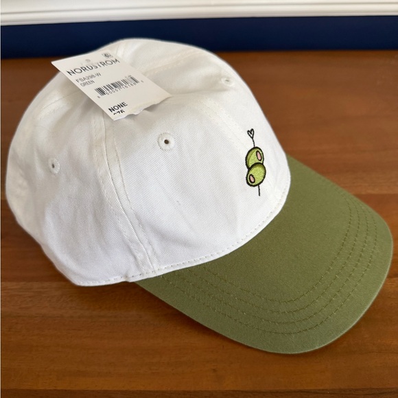 New Frasier Sterling Olive White and Green Embroidered Hat NWT - Picture 4 of 4